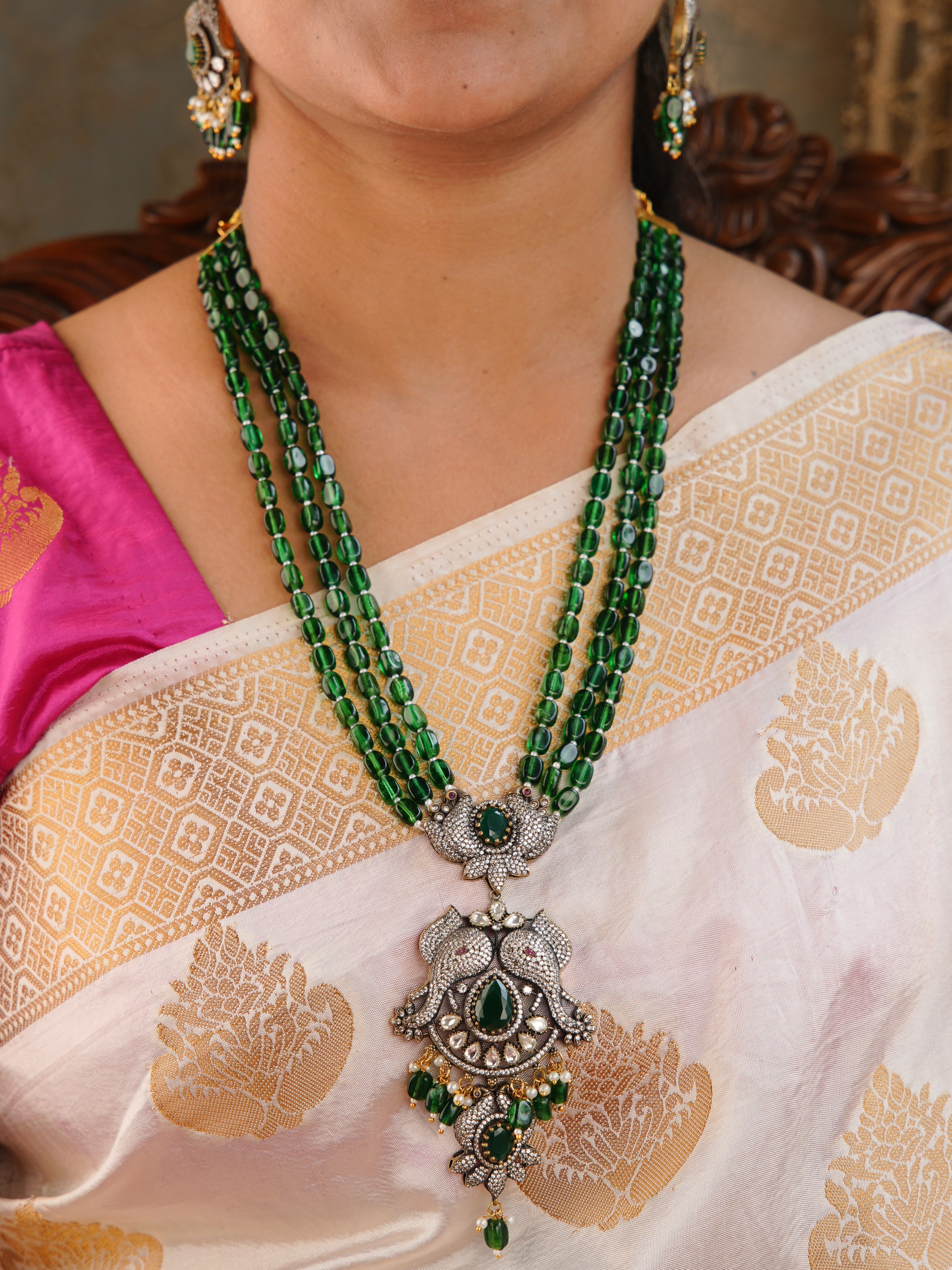 Gajratna Polki Haar