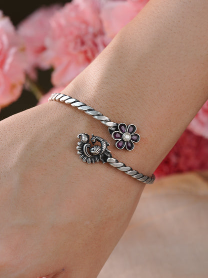 Nritya Peacock Antique Bracelet