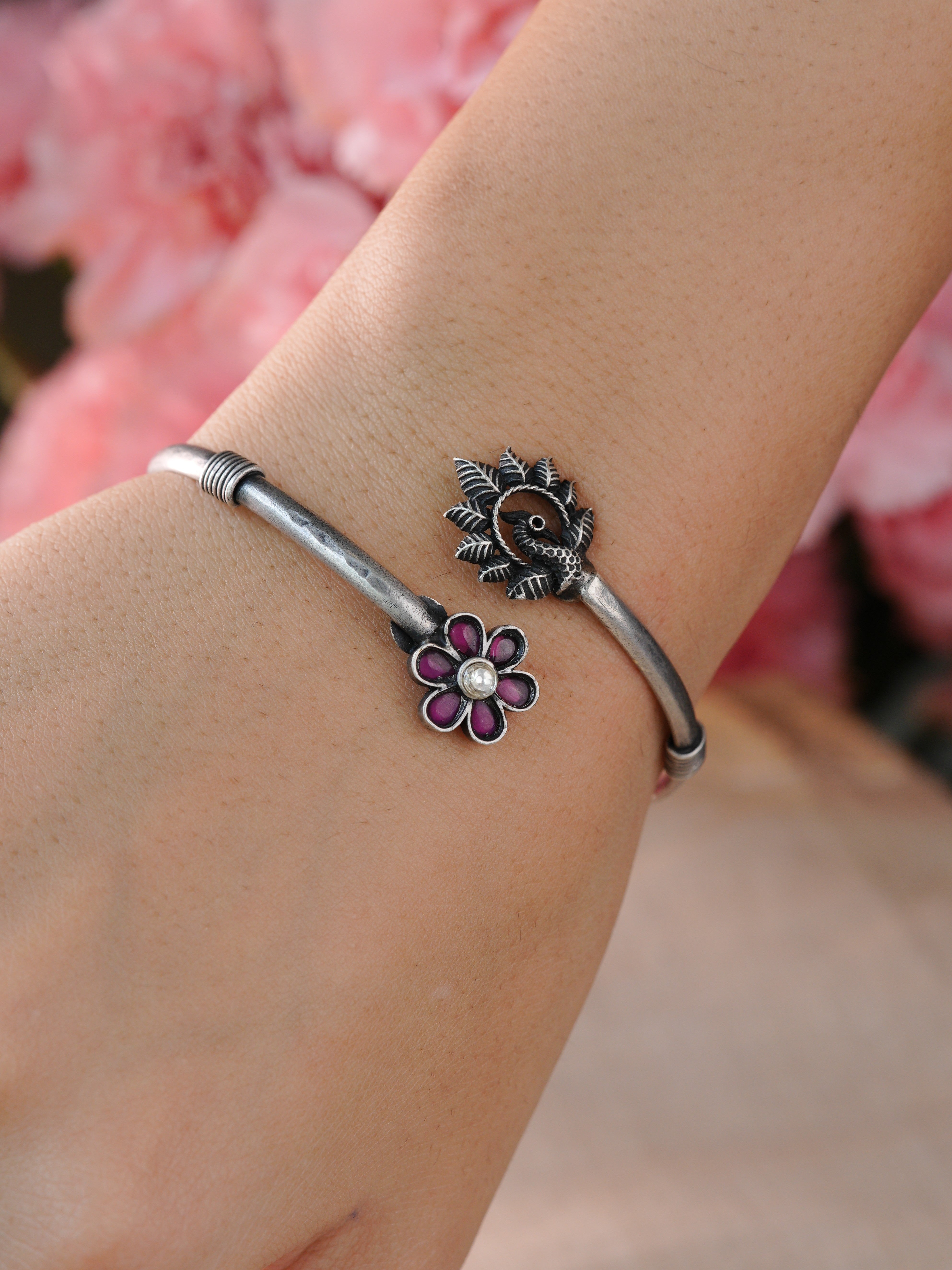 Peacock Bloom Antique Bracelet