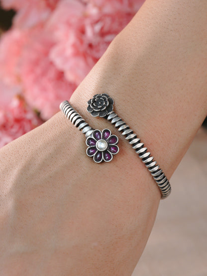 Twin Blossom Antique Bracelet