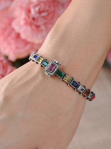 Navratna Square Harmony Bracelet