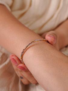 Luna Tricolored Spiral Braclet