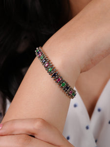 Trio Gem Marcasite Bracelet