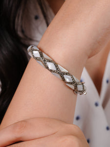 Celeste Marcasite & Mother-of-Pearl Shell Bracelet