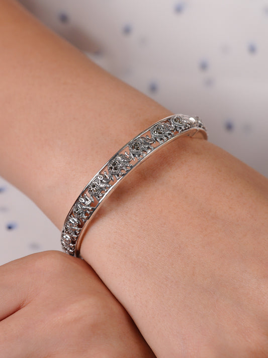 Elephant Grace Marcasite Bracelet