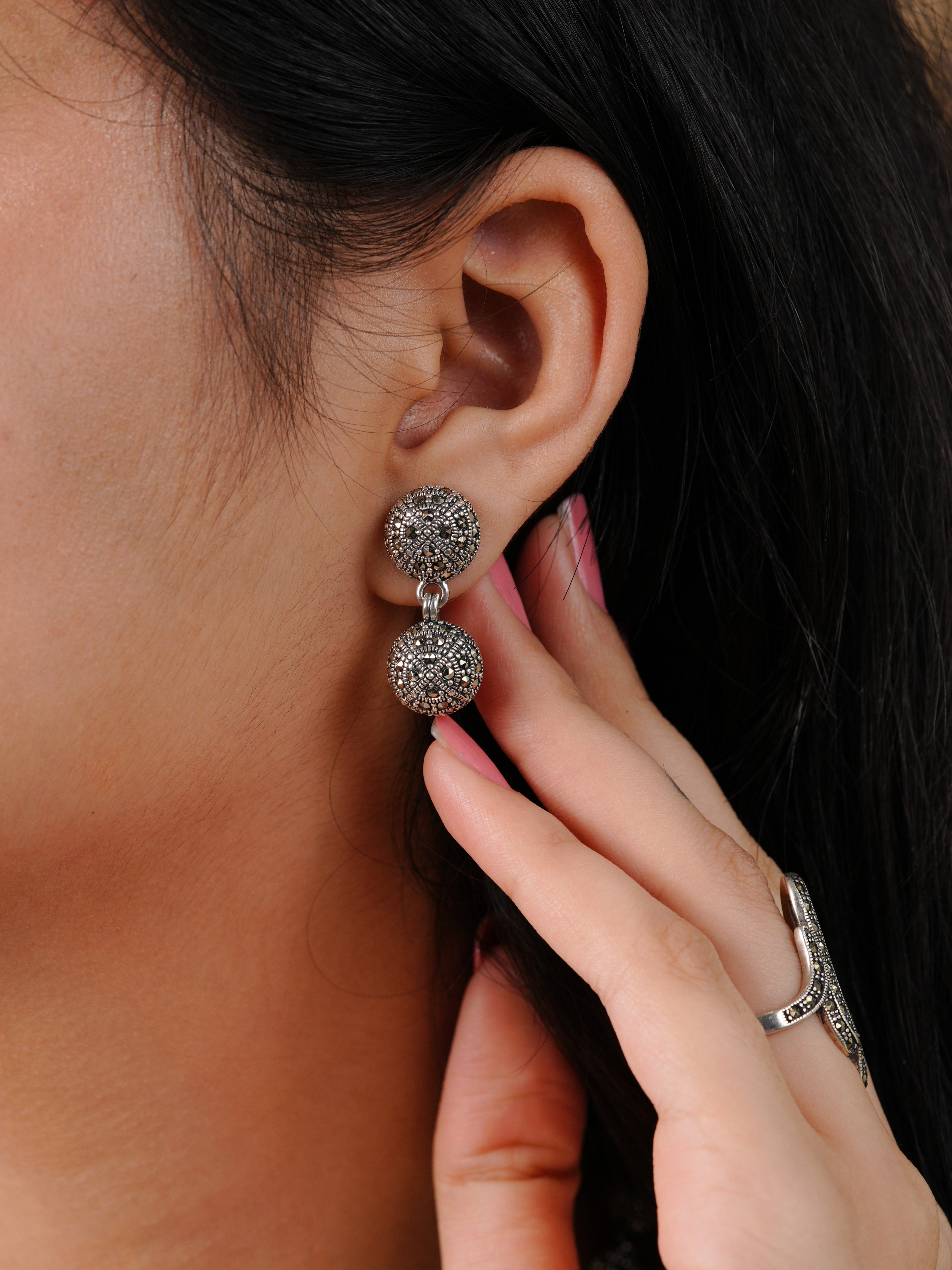 Eternal Gleam Marcasite Necklace