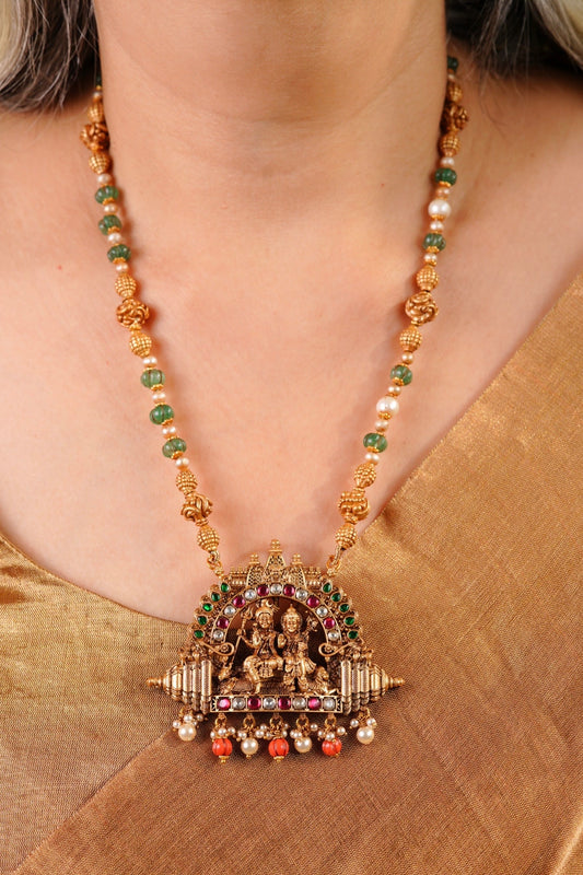 Sri Shiv Parvati Anugraha – 3D Statement Pendant
