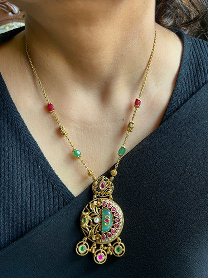 GajRaj Heritage Inlay Chain Set