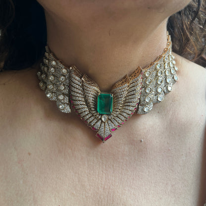 Imperial Eagle Moissanite Choker