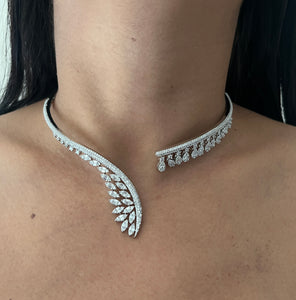 Syna American Diamond Collar Necklace