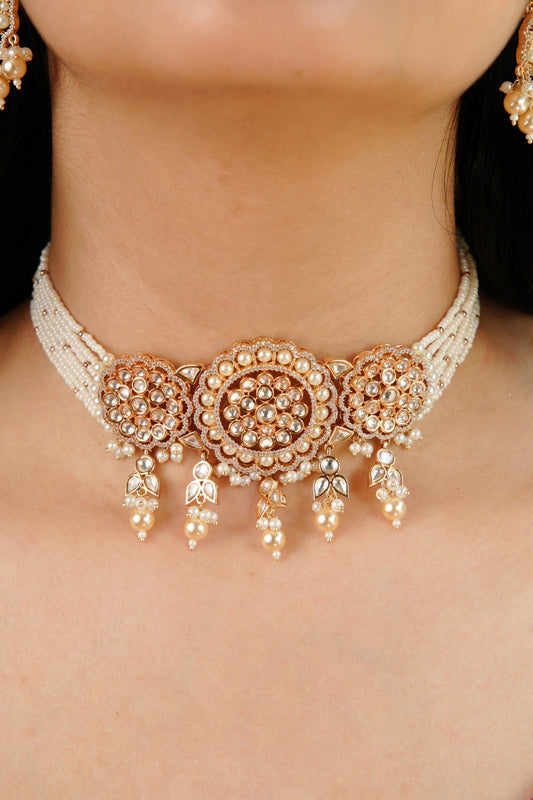 Royal Pearl & Kundan Choker