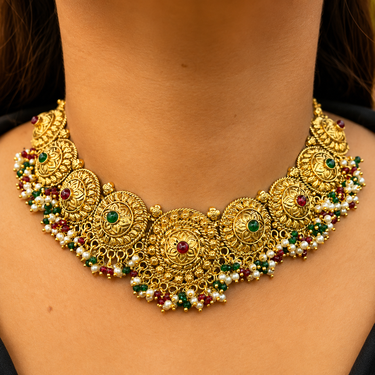 Noor-e-Punjab Gold Look Set