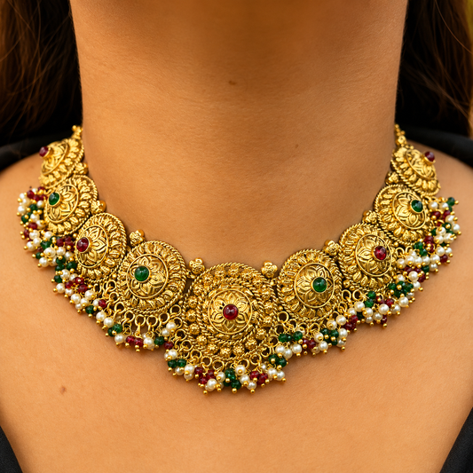 Noor-e-Punjab Gold Look Set