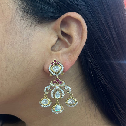 Nooréva Moissanite Polki Necklace Set