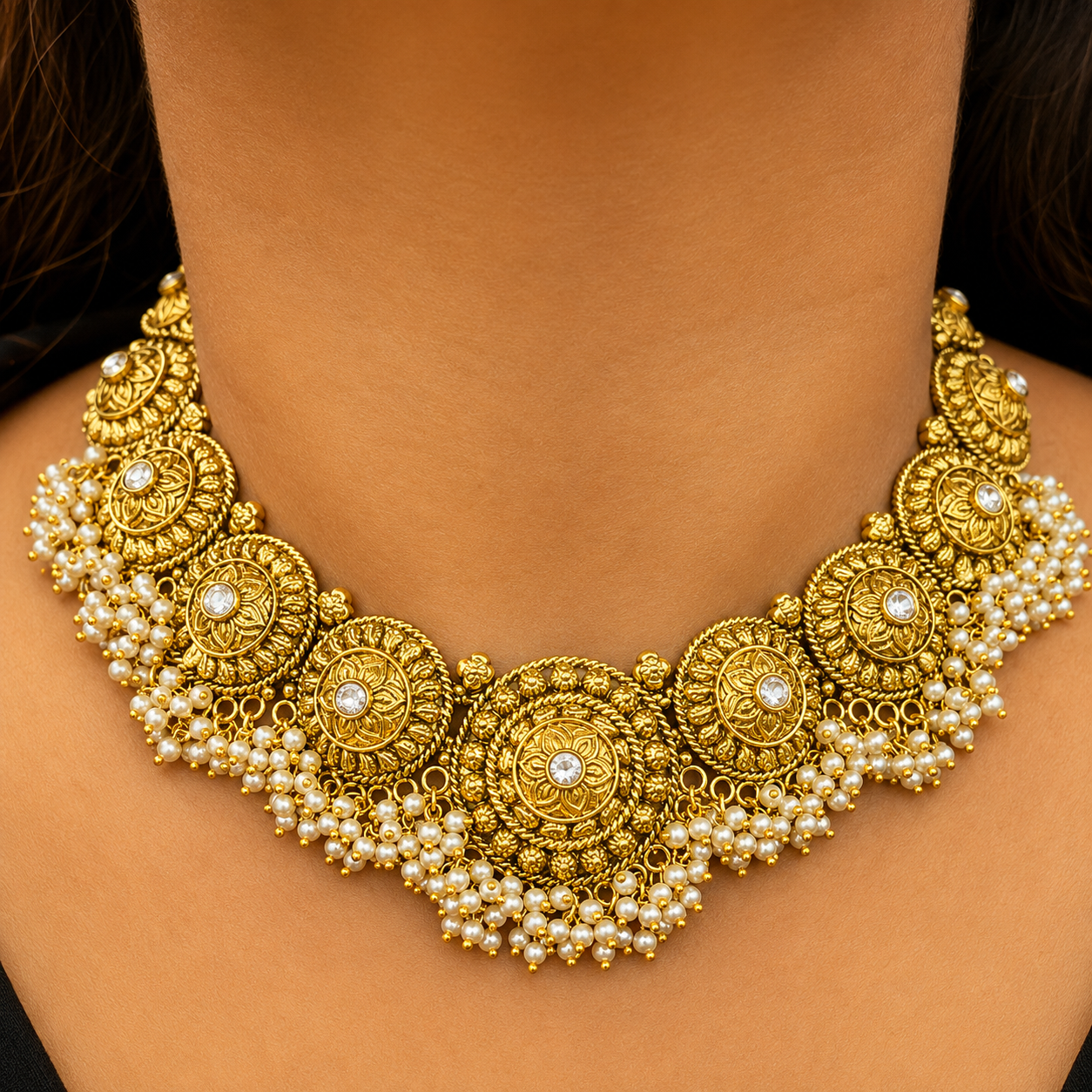 Noor-e-Punjab Gold Look Set