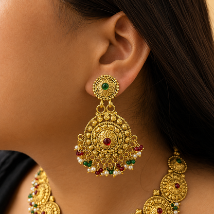 Noor-e-Punjab Gold Look Set