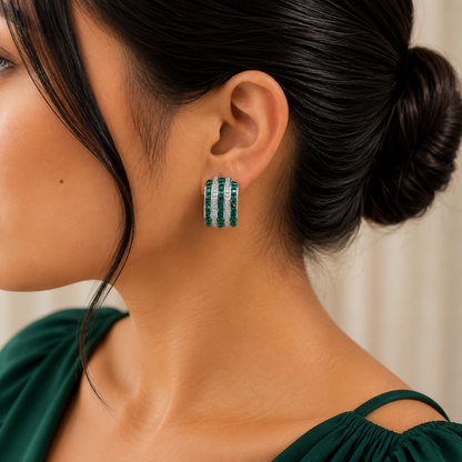 Celeste Triple Hoop Earrings