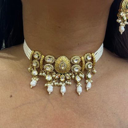Noor-E-Pearl Kundan Choker Set