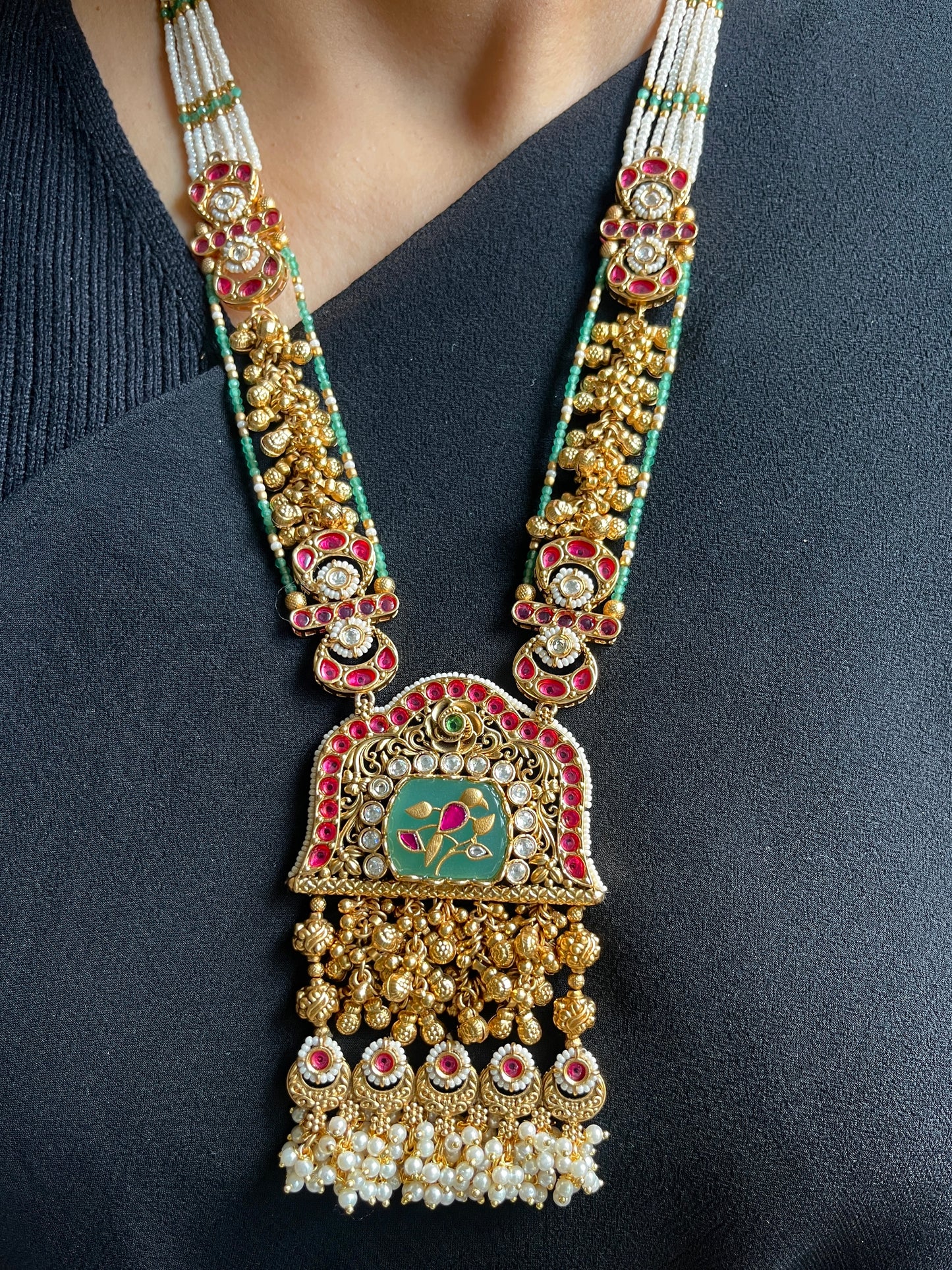 Mayura Mint Heritage Long Set