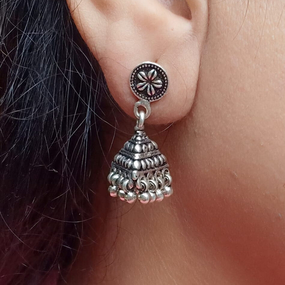 Unique Flower and triangle shaped jhumki