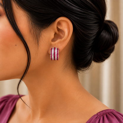 Celeste Triple Hoop Earrings