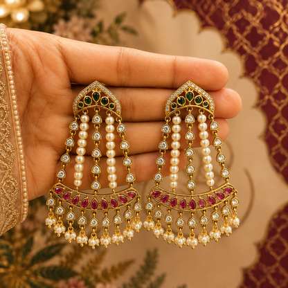 Rajsi Jalhaar Chandrika Earrings