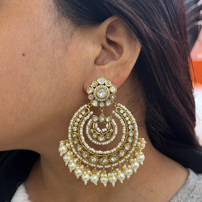 Eternal Chandbali Polki Earrings