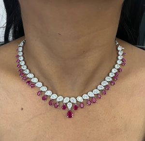 Vanshika Minimal American Diamond Necklace