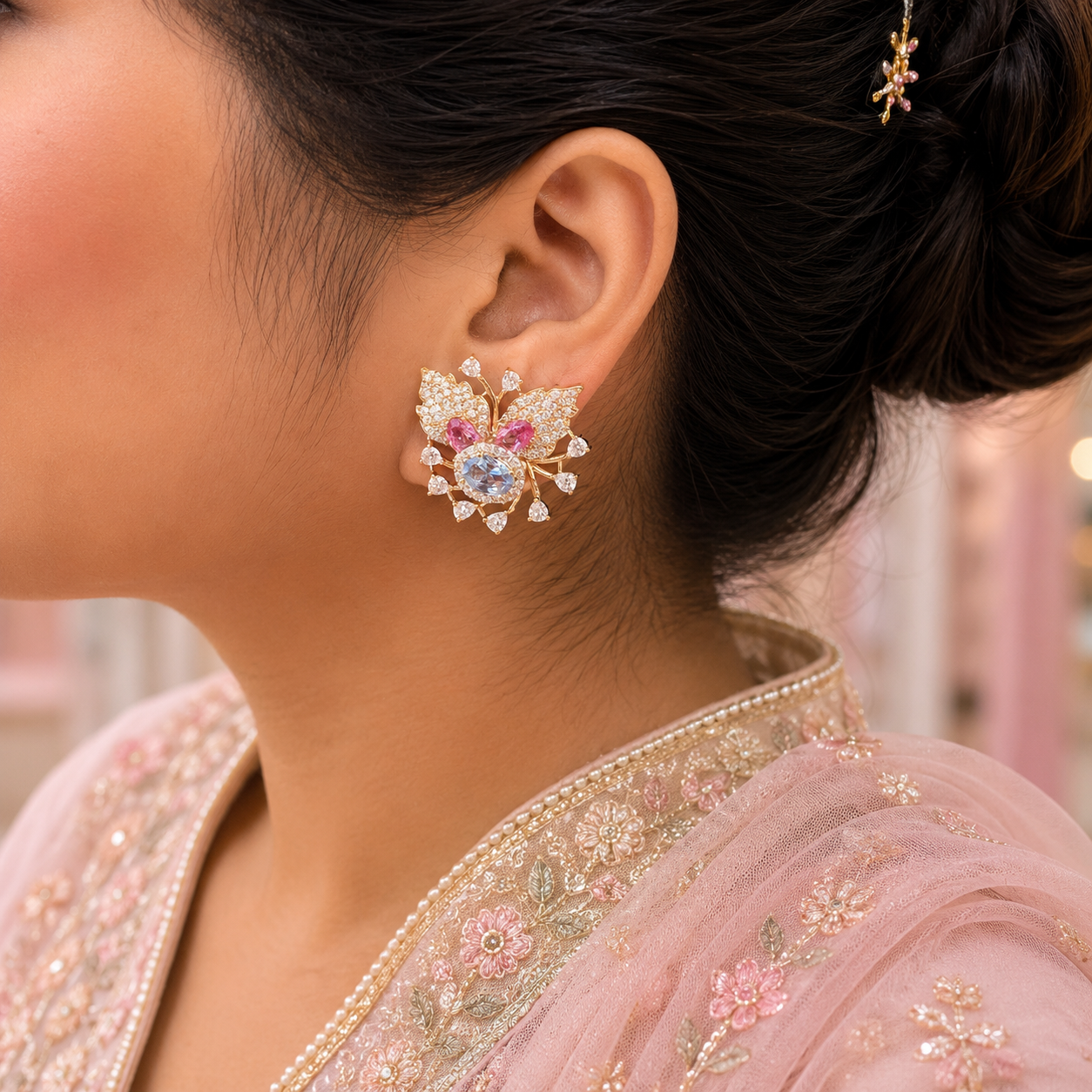 Pastel Flutter Stud Earrings
