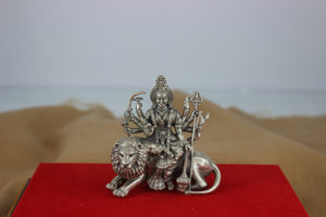 3D Durga Devi 92.5% Silver Idol SaumyasSilver