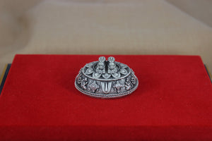 Antique Silver Luxmi Charan Paduka SaumyasSilver