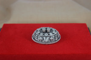 Antique Silver Luxmi Charan Paduka SaumyasSilver