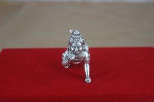 3D Laddu Gopal in 92.5% Silver SaumyasSilver