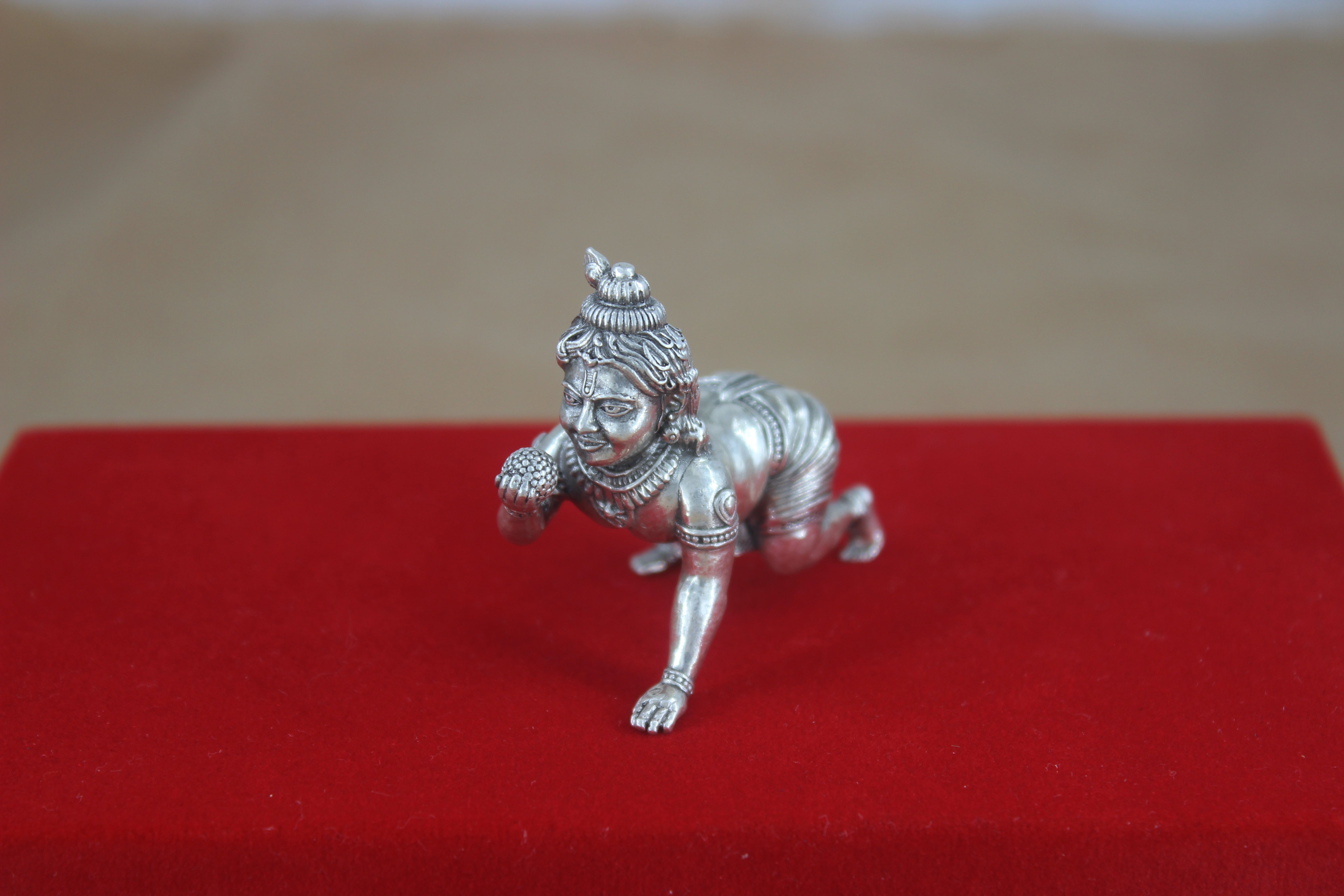3D Laddu Gopal in 92.5% Silver SaumyasSilver